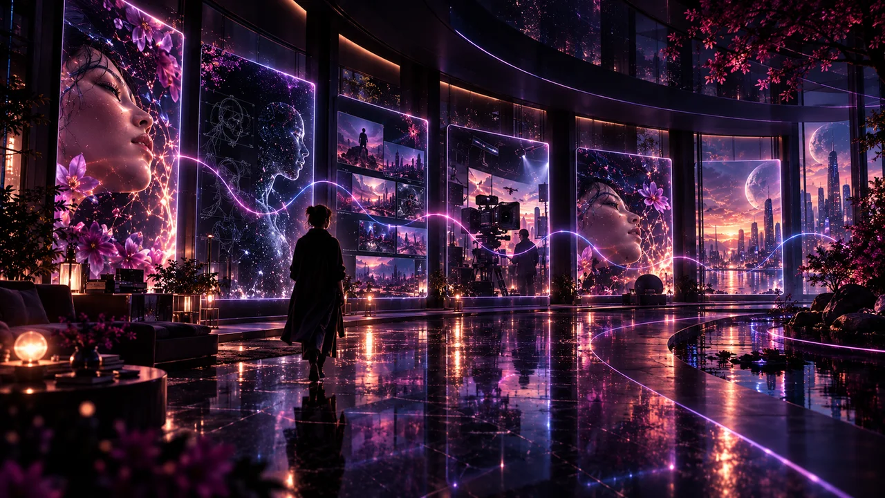 An expansive corridor of creative visual explorations